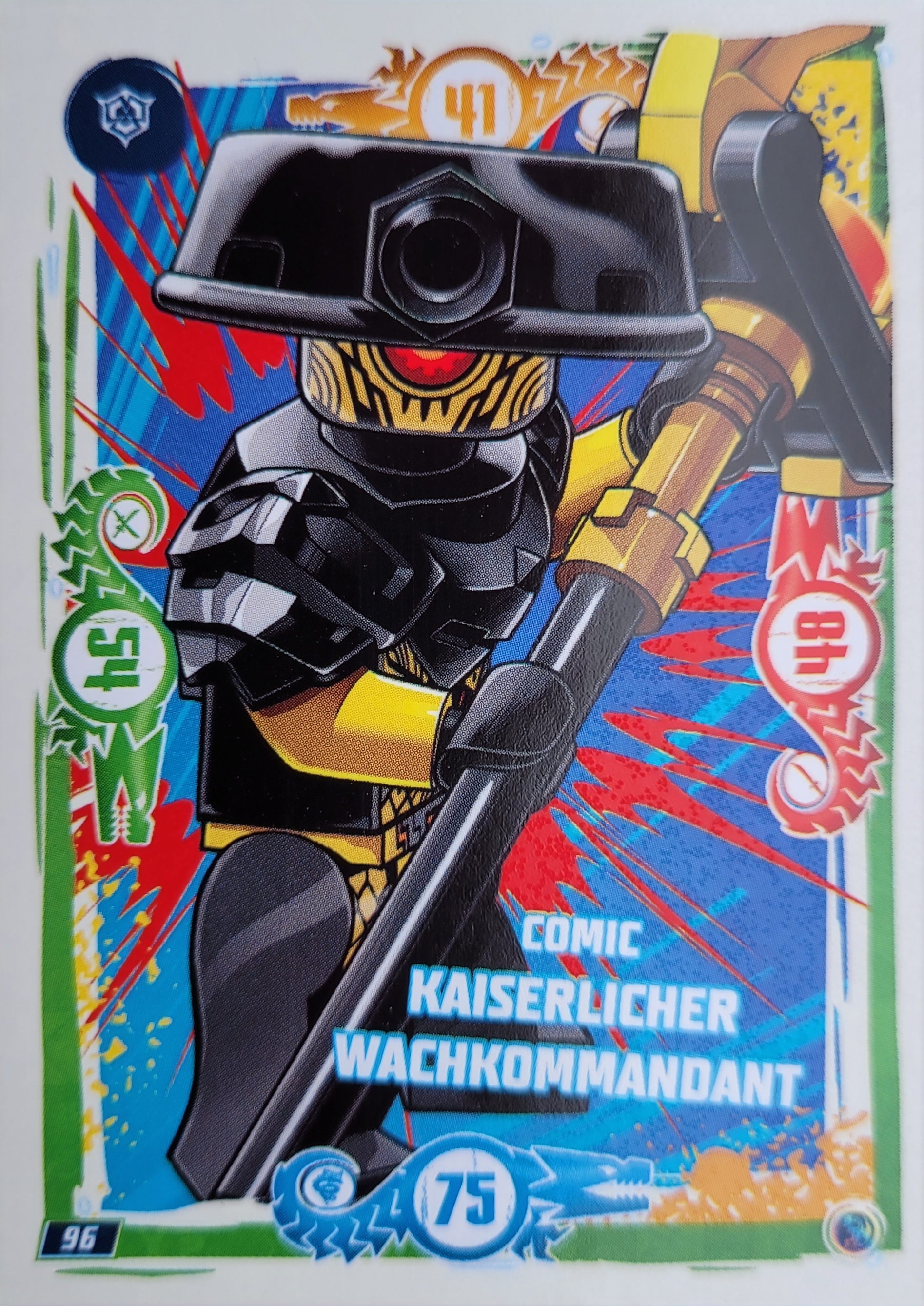 Lego Ninjago Trading Card -  Comic Kaiserlicher Wachkommandant - 096 - Serie 9