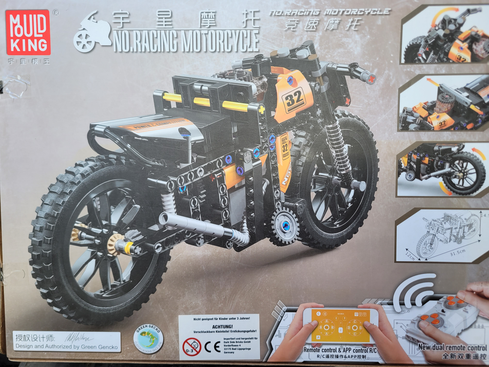 SEE11863 Mould King 23005 No_ Racing Motorcycle by Green Gencko 1
