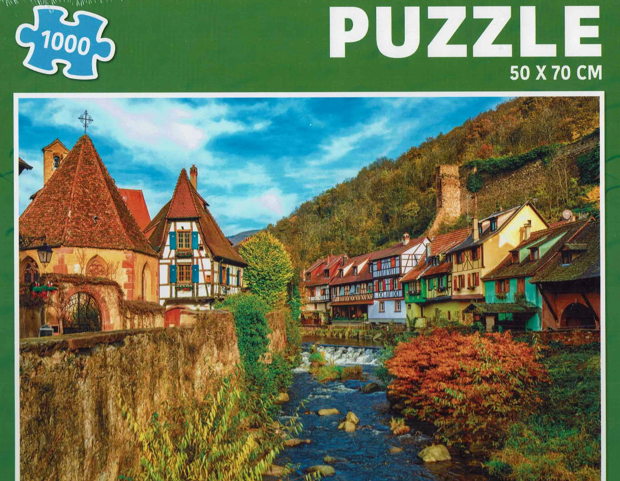 Puzzle Urlaubsfeeling "alte Stadt am Fluss"