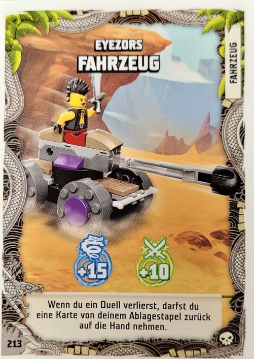 Lego Ninjago Trading Card - Eyezors Fahrzeug- 213 - Serie 6