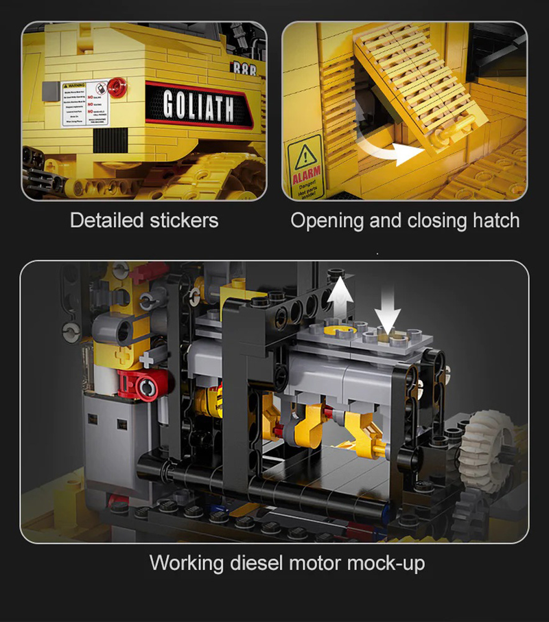 SEE11602 CaDA Goliath Bulldozer 1_16 C61056W 01