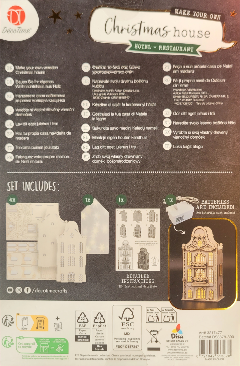 SEE10297 Weihnachtshaeuser Geschenkelade und Hotel DIY 1