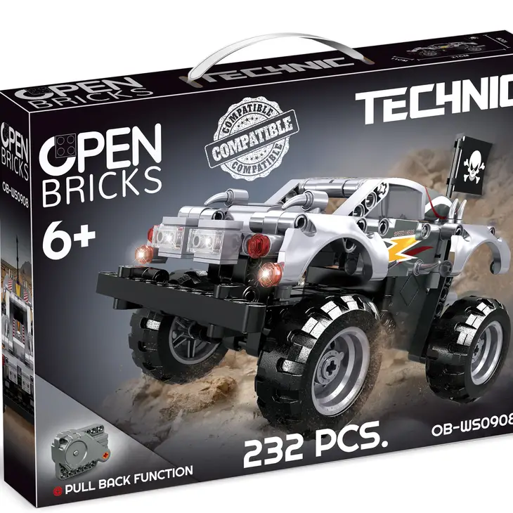 OPEN BRICKS - Monster Truck Silver