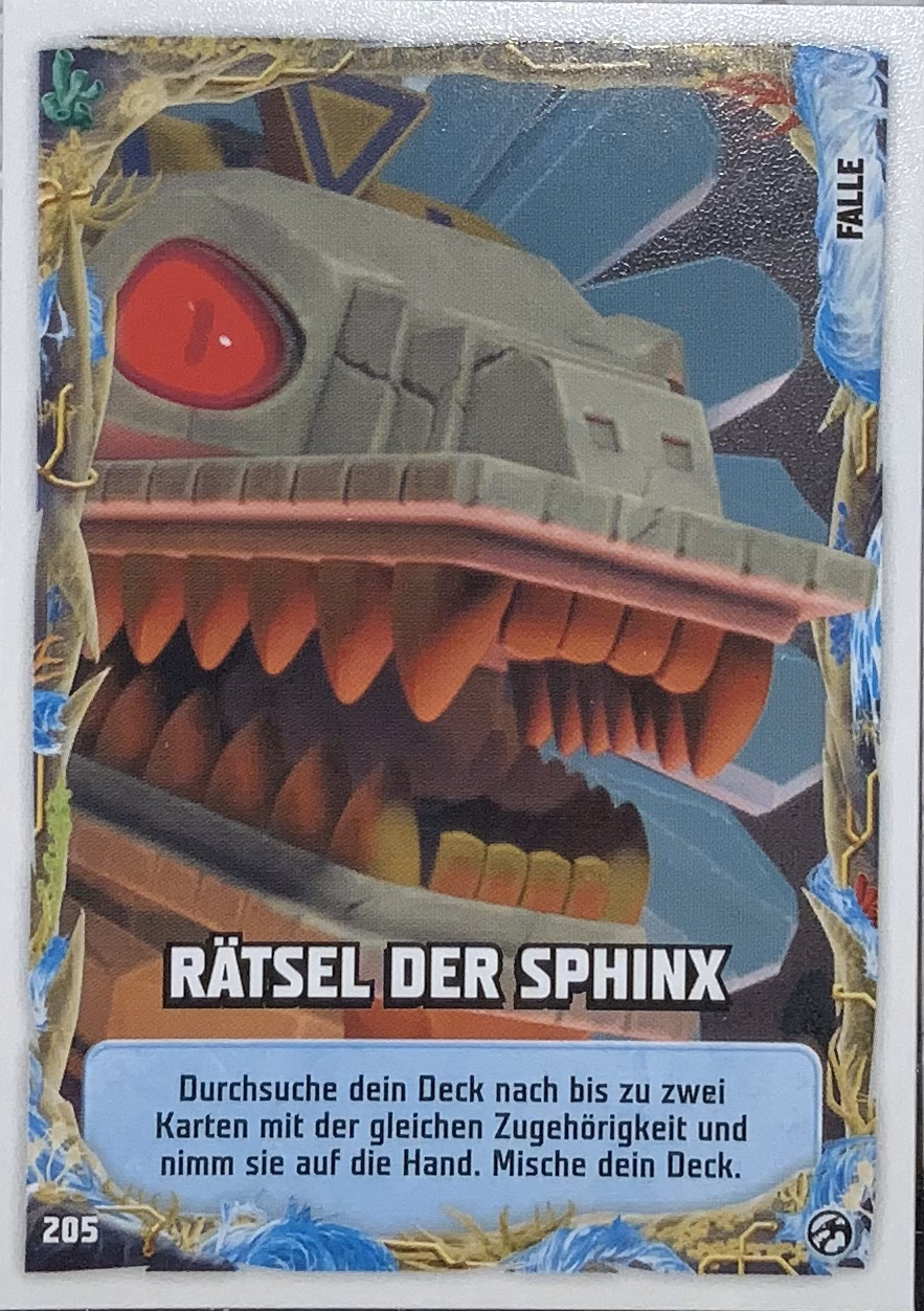 Lego Ninjago Trading Card Kartenspiel Rätsel der Sphinx - 205- Serie 7