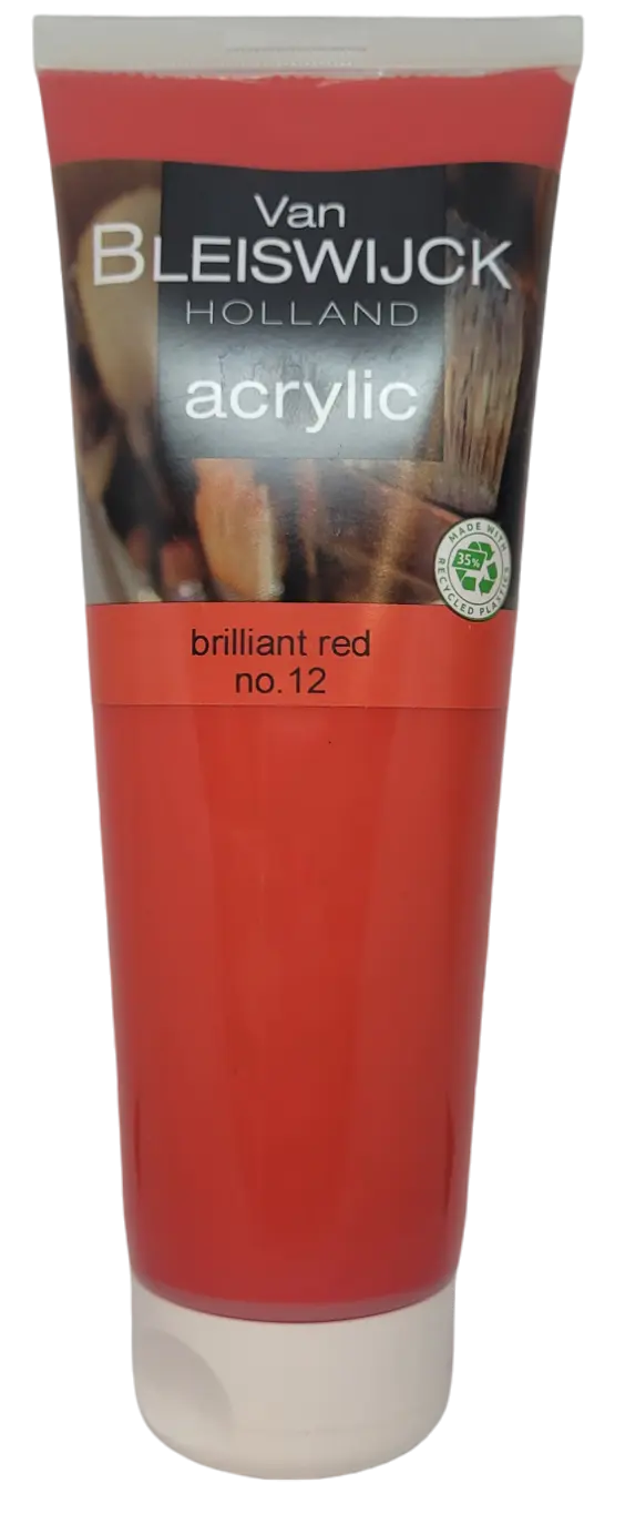 Acryl Farbe 250 ml briliant red No.12