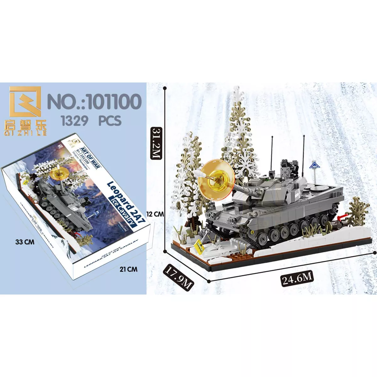 Leopard 2A7 Winterdiorama