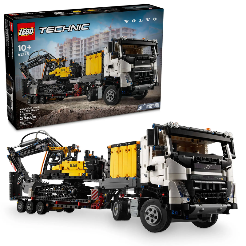 SEE11517 Lego 42175 Volvo FMX LKW mit EC230 Electric Raupenbagger 1