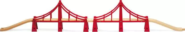 SEE11531 Brio Doppel Bogen Brücke die ideale Ergänzung für die Holzeisenbahn