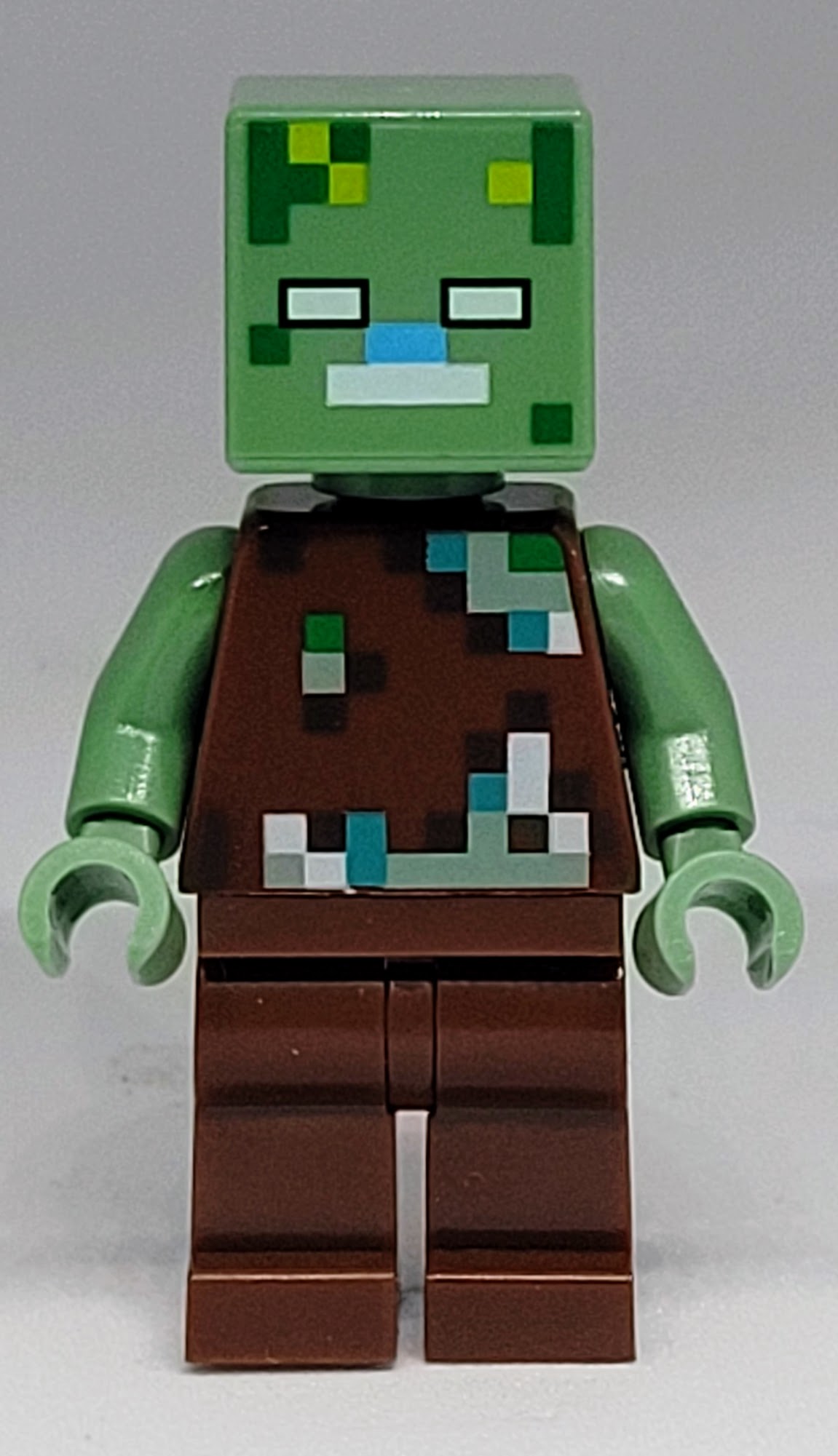 Lego Minifigur Drowned Zombie, min088 Lego Minifigur Drowned Zombie, min088