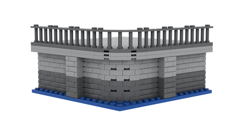 Die Hafenmole gerade, zu verbinden mit den anderen Teilen un bauen eines großen Hafens
