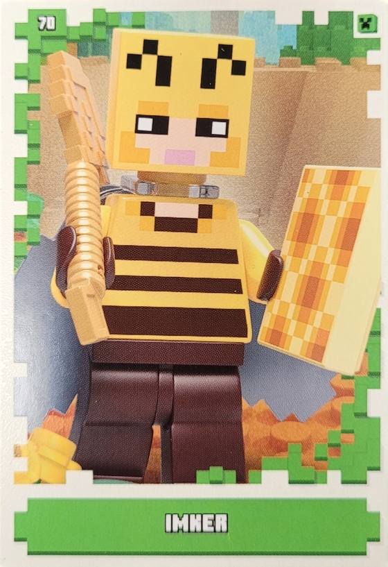 Lego Minecraft Trading Card - Imker  - 70 - Serie 1