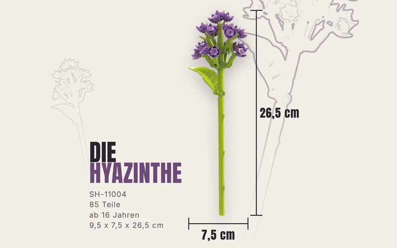 Stoneheap klemmbnaustien Blume Hyazinthe