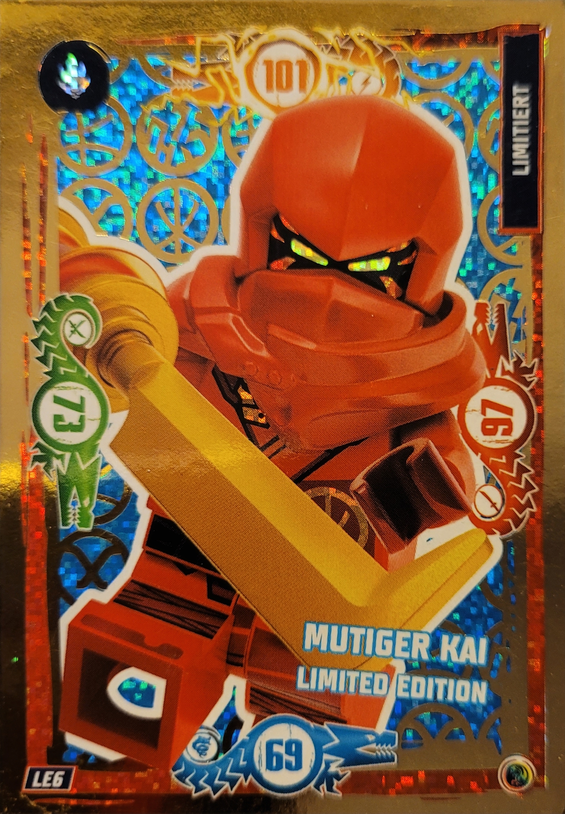 Lego Ninjago Trading Card -mutiger Kay - LE6 - Serie 9