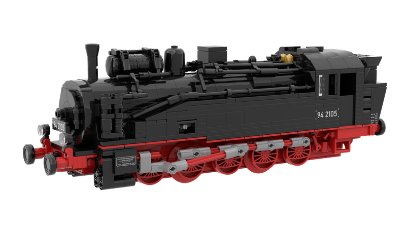 Dieses Klemmbausteinmodel der BR 94 ist eine schöne Dampflok für deine Stadt