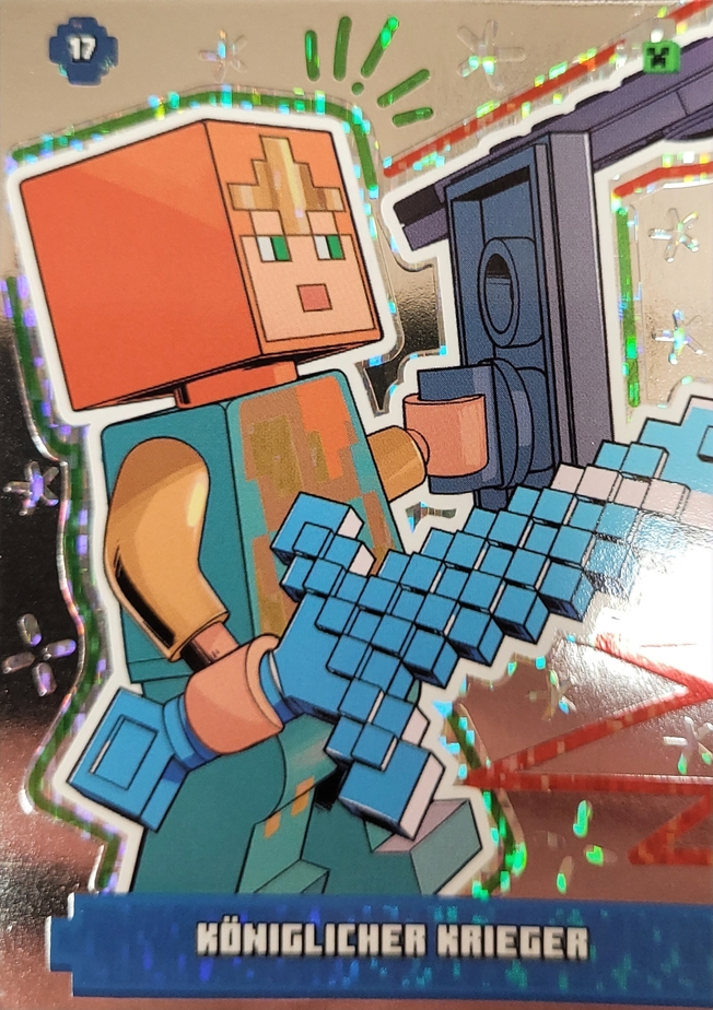 Lego Minecraft Trading Card - Königlischer Krieger - 017 - Serie 1