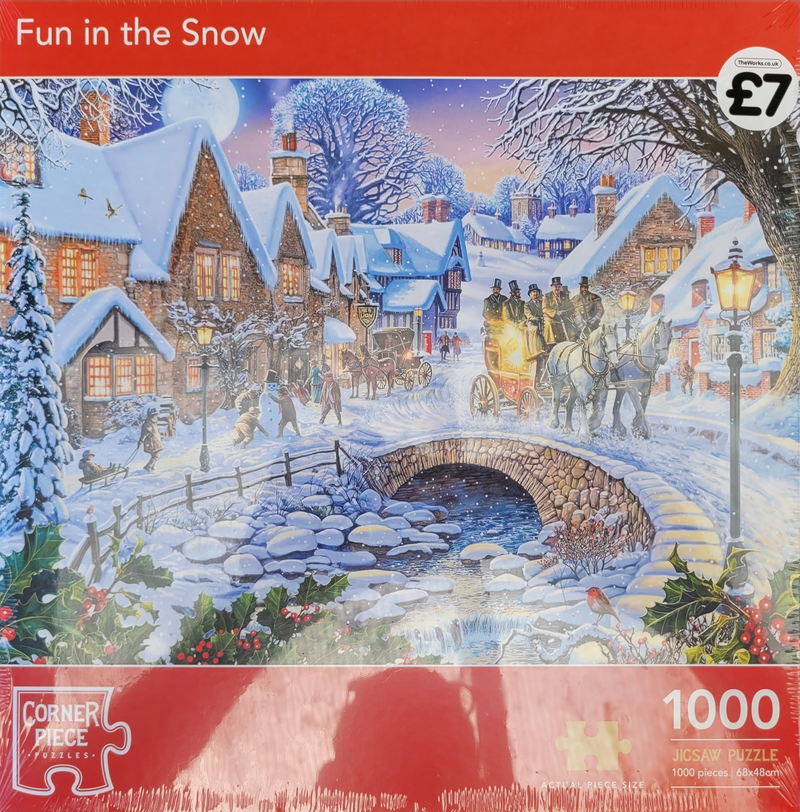SEE11288_Corner Piece Fun in the Snow Spass im Schnee 1000 Teile Steve Crisp_1