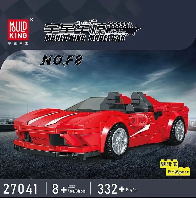 SEE11673 Mould King F8 Sportwagen MK-27041 inkl_ Vitrine 1