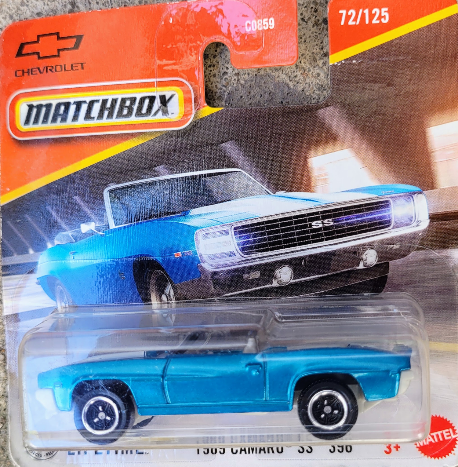 SEE11830 Matchbox 1969 Chevrolet Camaro ss 396 Diecast 1