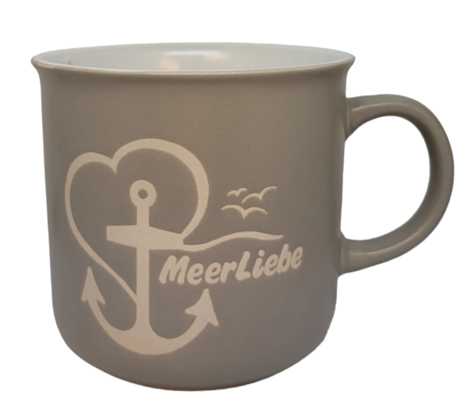 Maritime Becher Auszeit und Meerliebe