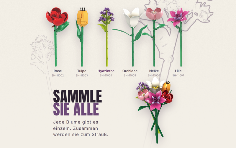 Stoneheap klemmbnaustien Blume Hyazinthe