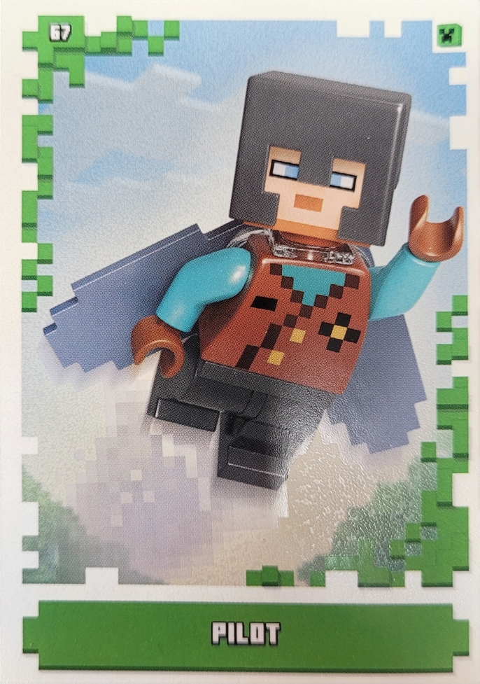 Lego Minecraft Trading Card - Pilot  - 067 - Serie 1