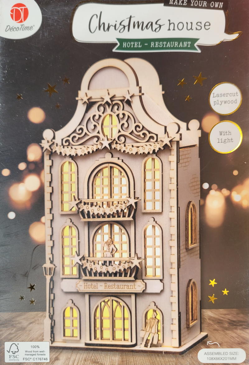 SEE10297 Weihnachtshaeuser Geschenkelade und Hotel DIY 1