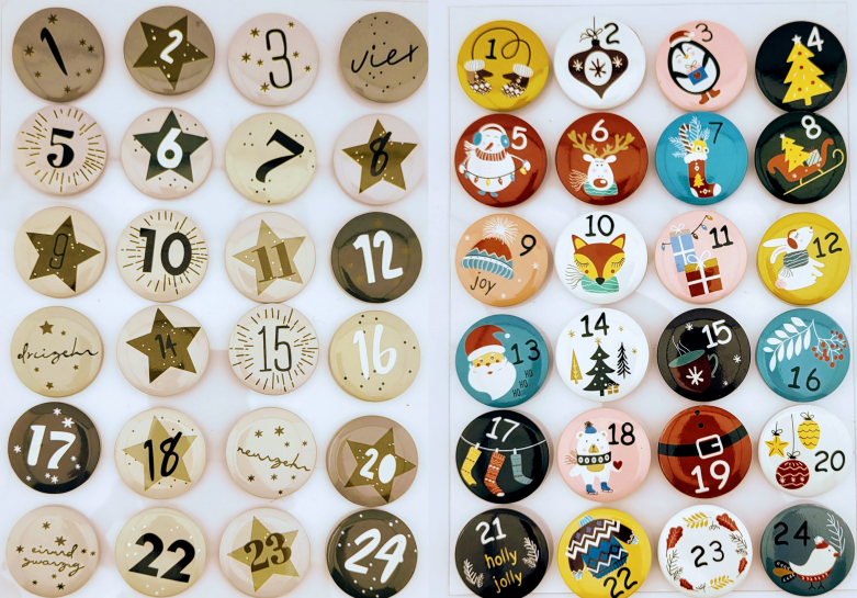 Adventskalender Button