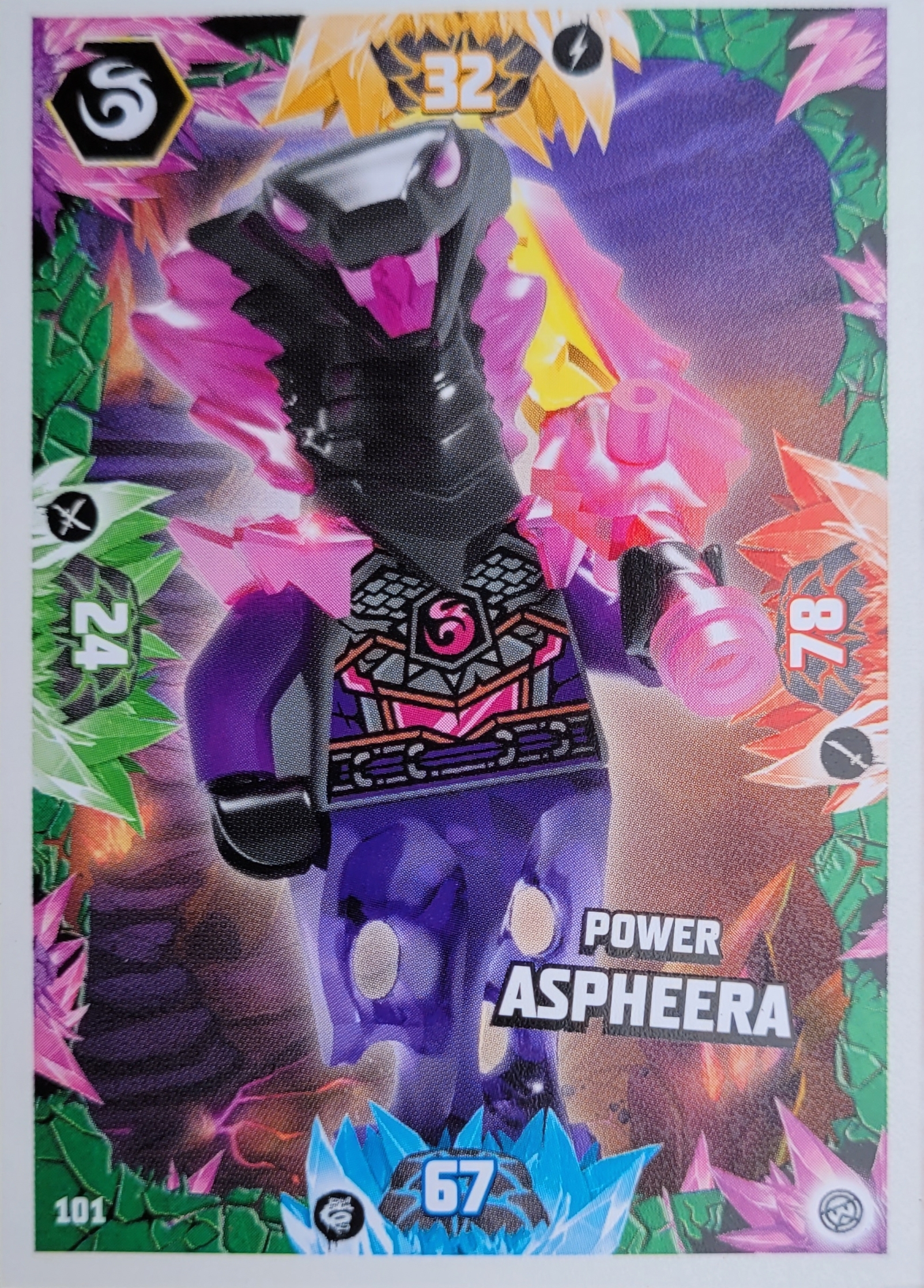 Lego Ninjago Trading Card -  Power Aspheera   101 - Serie 8