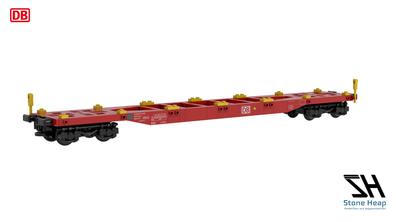 Für den effizenten Transport von Containern bietet sich auch in der Klammbausteinwelt die Eisenbahn an