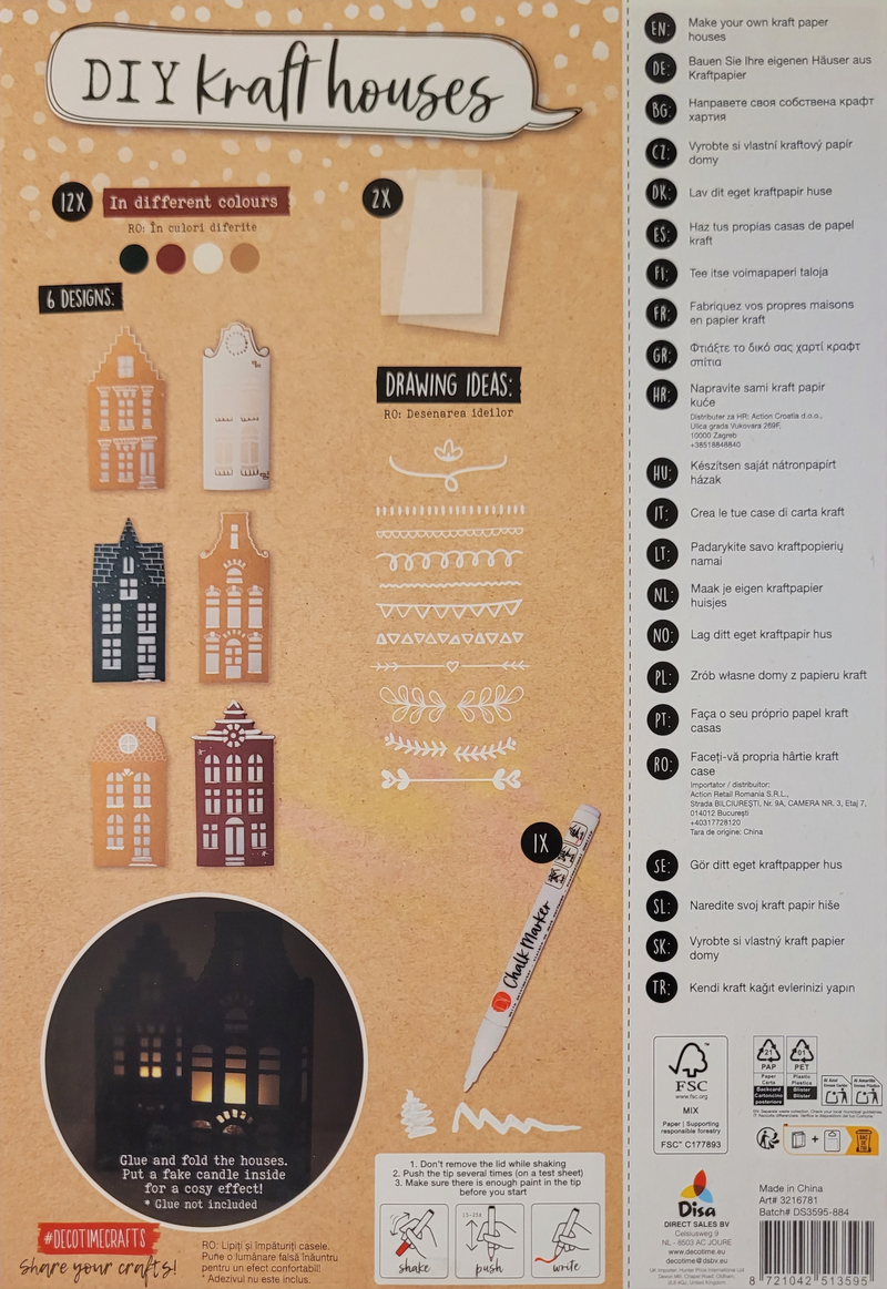 SEE10890 Bastel Haeuser DIY zum Selbergestalten 1