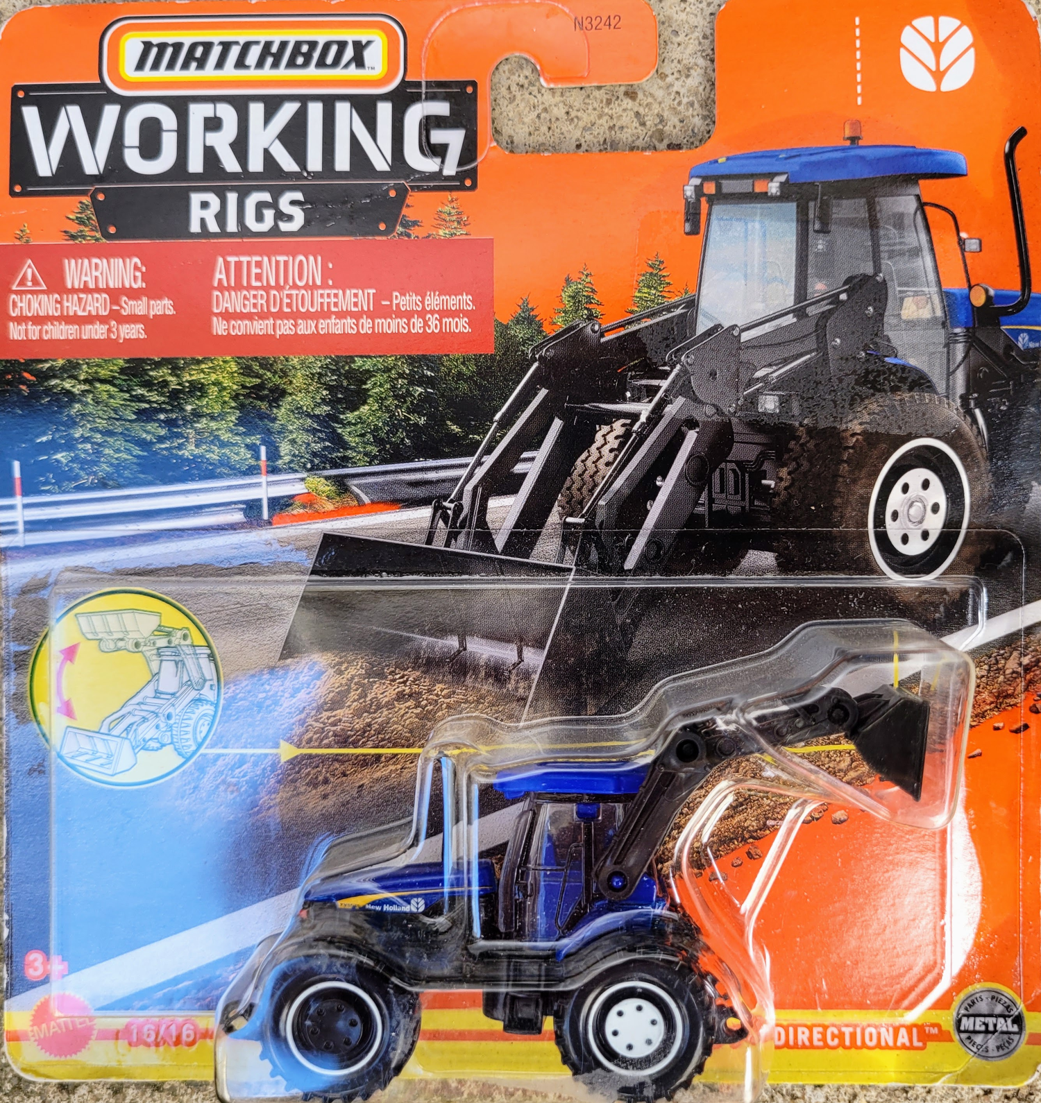 SEE11828 Matchbox New holland Biodirectional Traktor Trecker 1