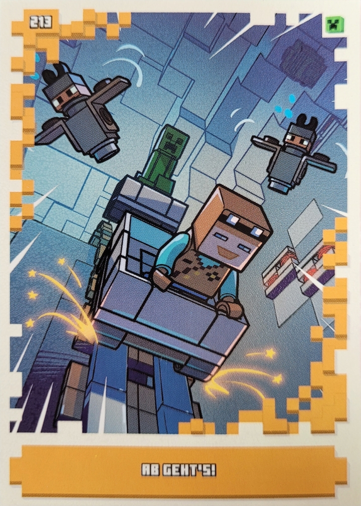 Lego Minecraft Trading Card - Ab gehts - 213 - Serie 1