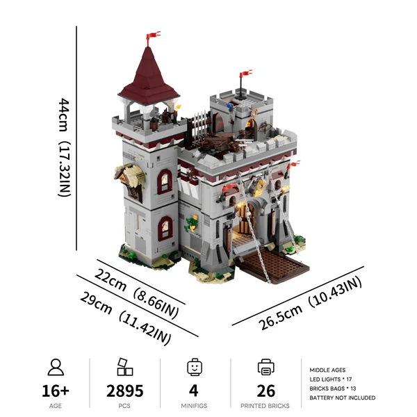 SEE11875 Lumibricks 12011 Waffenlager der Burg 01 Die Ritterburg aus Klemmbausteinen