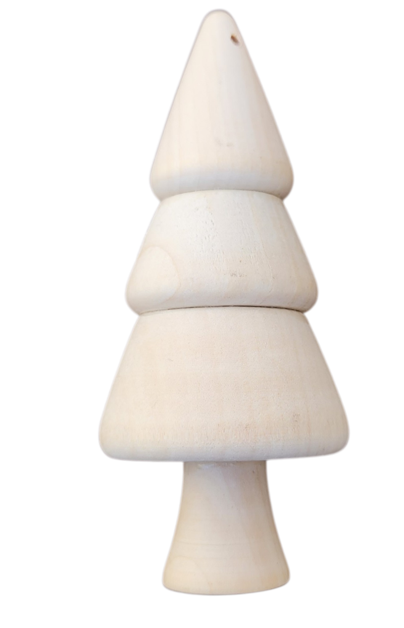 SEE11856 Holz Weihnachtsbaum Tanne Christbaumschmuck 1