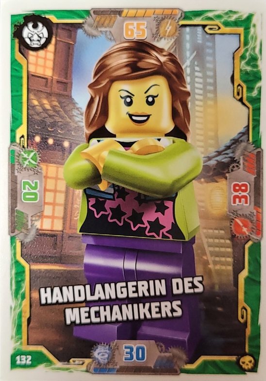 Lego Ninjago Trading Card - Handlangerin des Mechanikers - 132 - Serie 6 